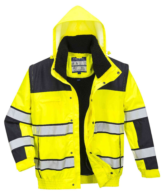 C466 - Jacheta Bomber Classic 3 in 1 Hi-Vis