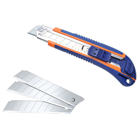 Cutter profesional SNAP-OFF cu 3 lame rezerva