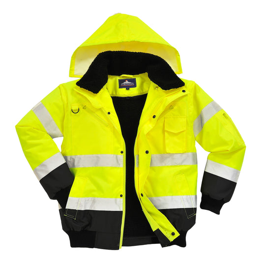C465 - Jacheta Contrast Bomber 3 in 1 Hi-Vis